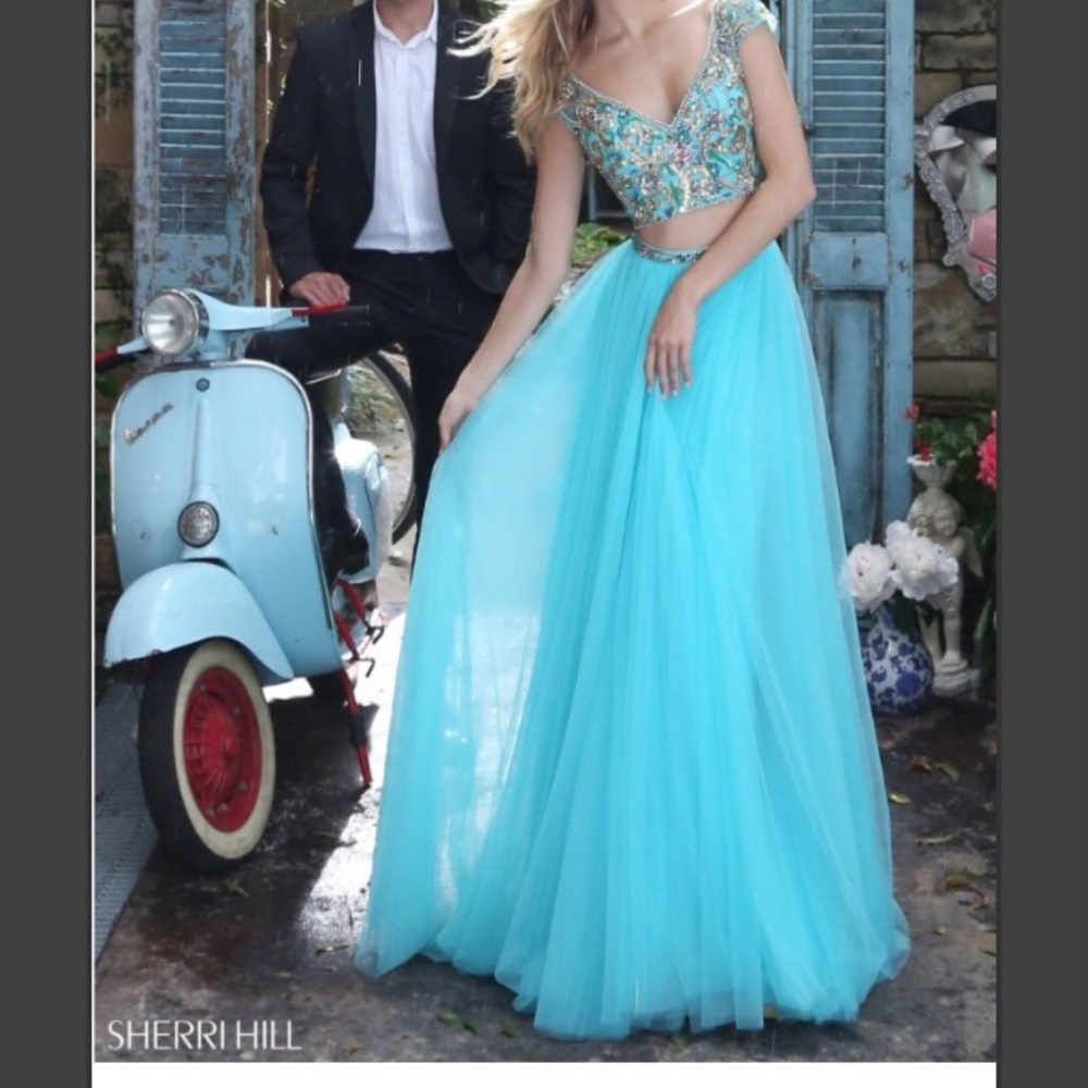 SHERRI HILL 51166 TWO PIECE PROM DRESS